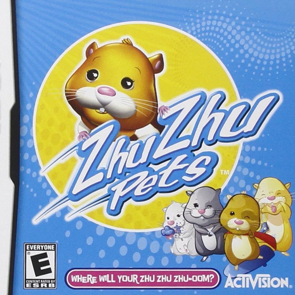 Nintendo Ds Zhu Zhu Pets Game in Case Cover By Act